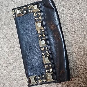 Betsey Johnson Studded Leather Clutch